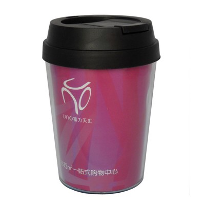 custom airtight plastic coffee travel mug tumbler with lid