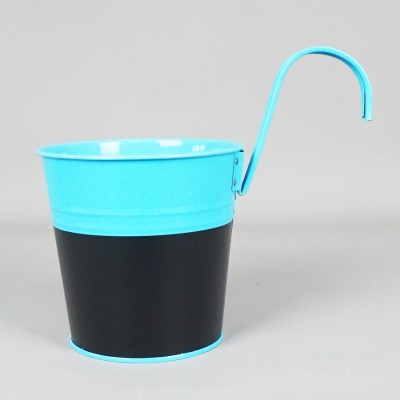 Factory price colorful round metal garden bucket